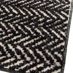 OBSESSIONS Black & White Patterned Polypropylene Carpet image 4