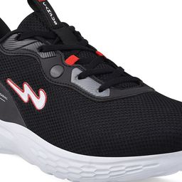 Campus Men Black Mesh Running Shoes image 3