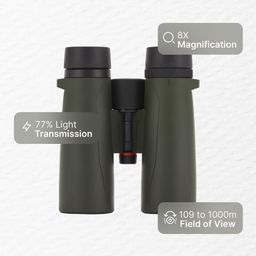 Wildlife Bird Watching Binoculars 500 8x42 - Black-image-29