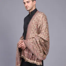 WEAVERS VILLA Polyester Wool Blend Woven Men Shawl-image-61