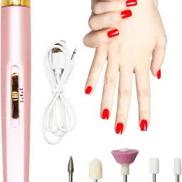 5 in 1 Nail Manicure Machine UV LED Gel Polish Remover Nail Drill Milling Cutter Nail Buffer Polish Remover Grooming Kit Nail Art Pedicure USB Charging rechargeable Cordless-18