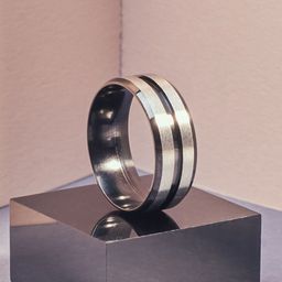 SALTY Men Stainless Steel Eclipse Band Ring-image-6