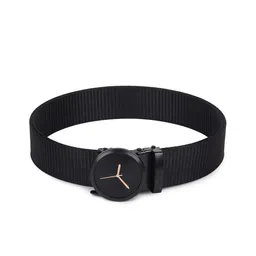 HENEDA Men Textured Auto Lock Stylish Buckle Detail Belt-image-70