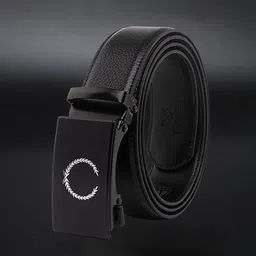 VOGARD Men Black Solid PU Belt-image-56