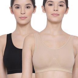 LYRA Pack Of 2 Combed Cotton Sweat Absorbent Stretchable Sports Bra-39