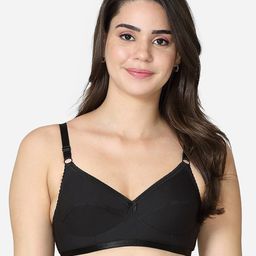 VStar Black full coverage push up Cotton Bra-image-70