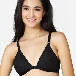 VStar Black Non Padded Non-Wired Everyday Bra-SPRING-B-BLACK-image-38