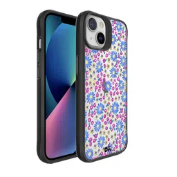 DailyObjects White Flowers Printed iPhone 13 Mini Back Case-8