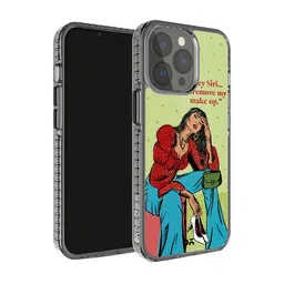 DailyObjects Hey Siri Stride 2.0 Printed iPhone 13 Pro Max Super Slim Back Case-28