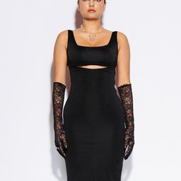 FREAKINS Sleeveless Cut-Out Bodycon Dress-image-96