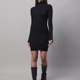 NoBarr Turtle Neck Sheath Dress-image-70