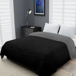 RF RELAXFEEL Black & Grey Heavy Winter 233 GSM Single Bed Blanket-image-35