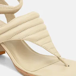 ALL TABS OPEN Textured Open Toe Block Heels image 4