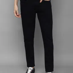 Allen Solly Sport Men Black Skinny Fit Solid Cotton Jeans-picture-42