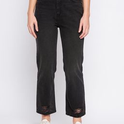 CAMLA Women Mid-Rise Ripped Cotton Jeans-image-20