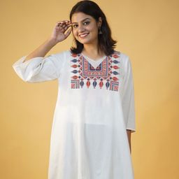 LetsDressUp Ethnic Motifs Printed V-Neck A-Line Kurta-picture-48