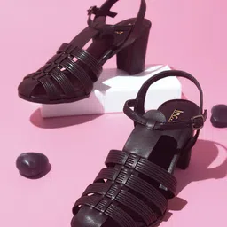 Inc 5 Textured Block Heels With Backstrap-19