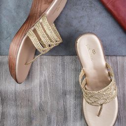 pelle albero Textured Open Toe Wedge Heels-25