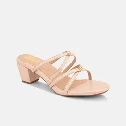 Elevato Basics Women Strappy Block Heels Sandals-25