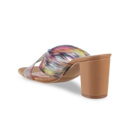 Mochi Printed Open Toe Block Heels image 5