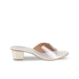 Mochi Textured Open Toe Block Heels image 5