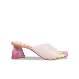 Metro Printed Open Toe Block Heels image 3
