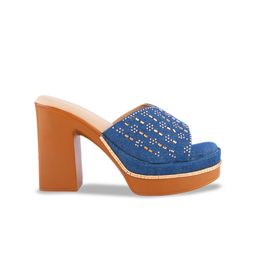 Try Me Embellished Open Toe Block Heels image 5