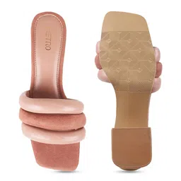 Metro Strappy Open Toe Block Heels image 4