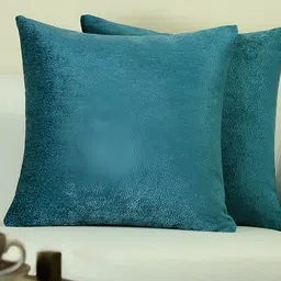 GM Turquoise Blue 2 Pieces Square Cushion Covers-picture-24