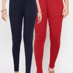 Clora Creation Pack Of 2 Woolen Ankle-Length Leggings-image-59