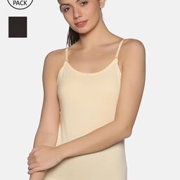 NOT YET by us Women Pack Of 2 Solid Cotton Camisoles-image-57