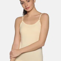 NOT YET by us Women Pack of 2 Cream-Colored Solid Cotton Adjustable Strap Camisole-image-50