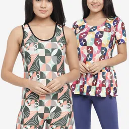N-Gal Women Pack Of 2 Printed Padded Swimsuits-image-18