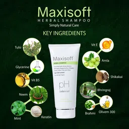 Maxisoft Set Of 2 Herbal Shampoo 200ml Each image 5