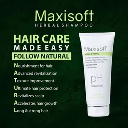 Maxisoft Set Of 2 Herbal Shampoo 200ml Each image 2