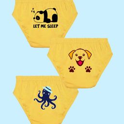 NUSYL Boys Pack Of 3 Printed Pure Cotton Briefs NUBCBRFPO3.0100-image-23