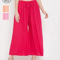 Clora Creation Women Set of 3 Palazzos-image-93