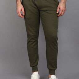 V-Mart Mid Rise Cotton Waffle Knit Joggers-image-61