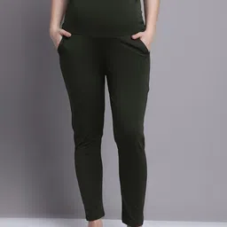 WELL KEPT Women Mid-Rise Straight-Fit Maternity Track Pant-image-96