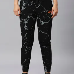AESTHETIC NATION Women Abstract Printed Anti Odour Pure Cotton Relaxed-Fit Joggers-image-37