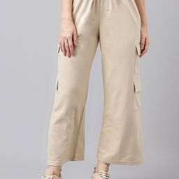 MKH Women Mid Rise Relaxed-Fit Cargo Track Pants-picture-35