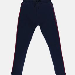 Status Quo Boys Navy Blue Solid Track Pant-image-85