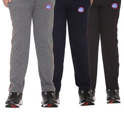 VIMAL JONNEY Unisex Kids Pack Of 3 Solid Cotton Track Pants-image-11