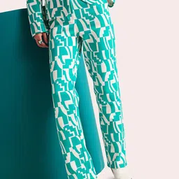 Muvazo Women Abstract Printed Mid Rise Trouser-image-59