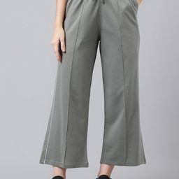 MKH Women Mid-Rise Relaxed-Fit Track Pants-picture-9