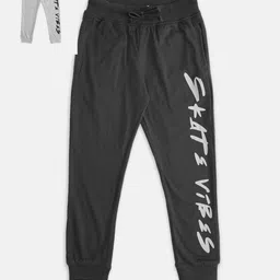 Pantaloons Junior Boys Pack Of 2 Printed Cotton Joggers-picture-41