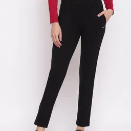 Marvel Women Black Solid Track Pants-picture-6