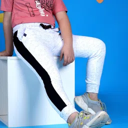 3PIN Boys Striped Relaxed-Fit Cotton Joggers-image-88