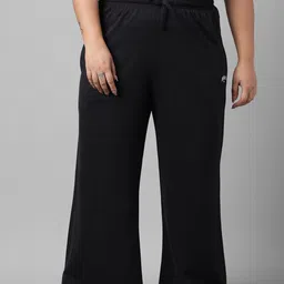 MKH Women Plus Size Wide Leg Gym Track Pants-image-71
