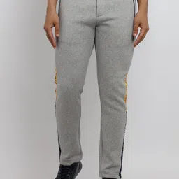 Status Quo Men Grey Solid Track Pants-image-95